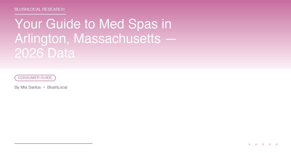 Your Guide to Med Spas in Arlington, Massachusetts — 2026 Data