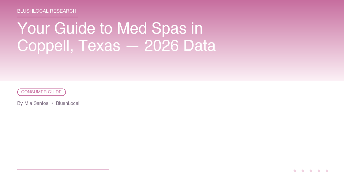 Your Guide to Med Spas in Coppell, Texas — 2026 Data
