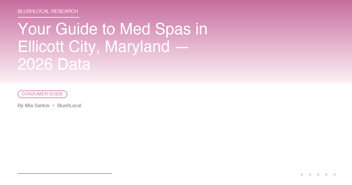 Your Guide to Med Spas in Ellicott City, Maryland — 2026 Data