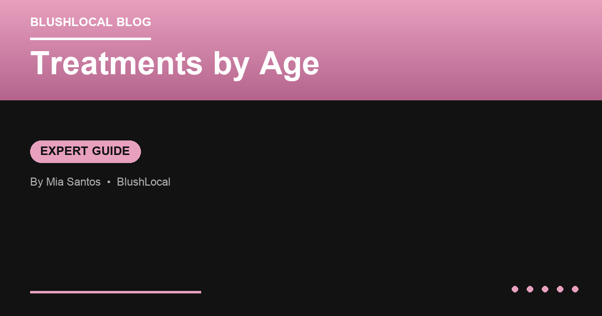 The Best Med Spa Treatments for Every Age: A Decade-by-Decade Guide