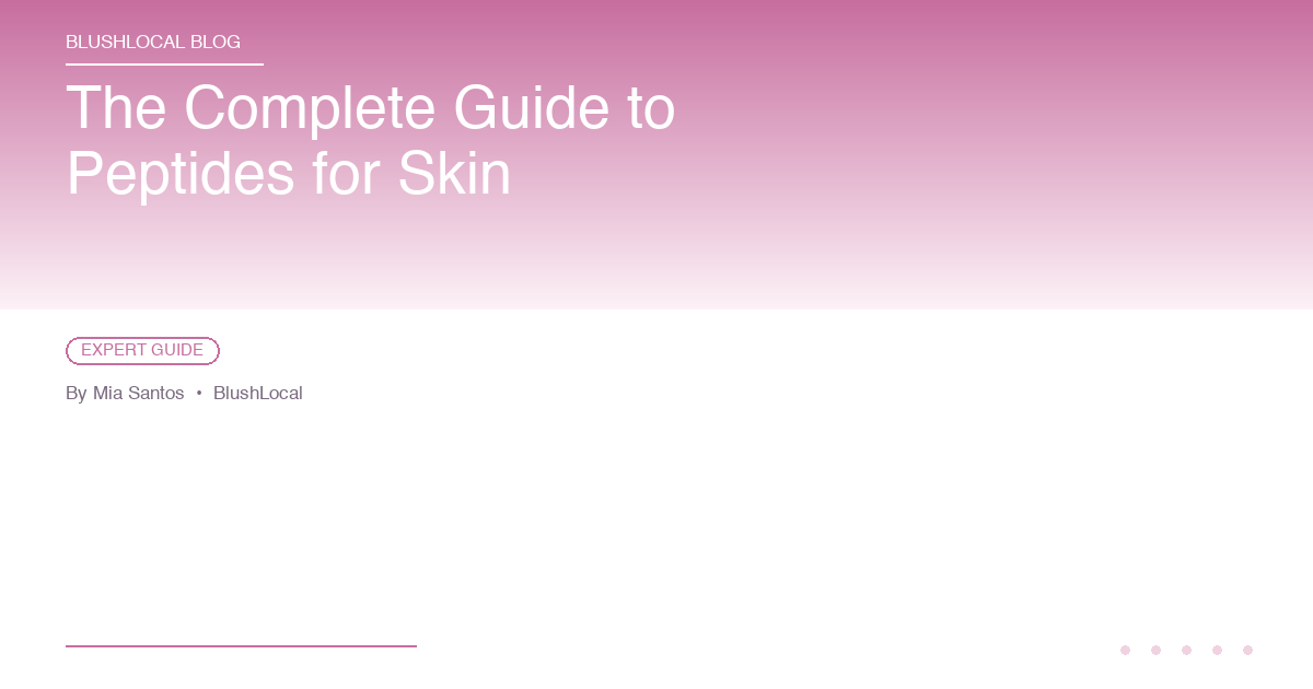The Complete Guide to Peptides for Skin