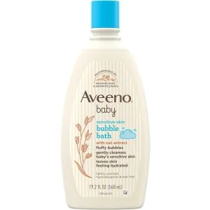 Aveeno Baby Sensitive Skin Bubble Bath with Oat Extract 19.2 fl oz