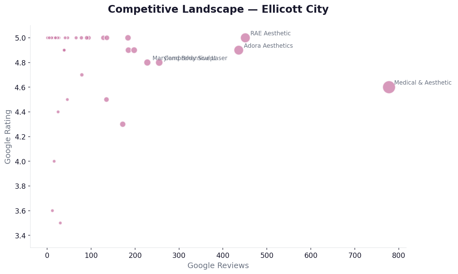 Competitive landscape — Ellicott City